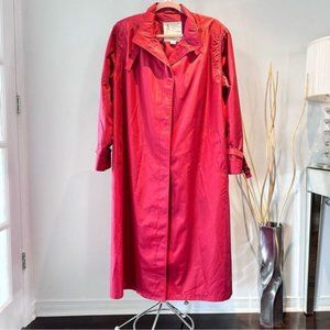 Vintage London Fog Rasberry Trench Coat